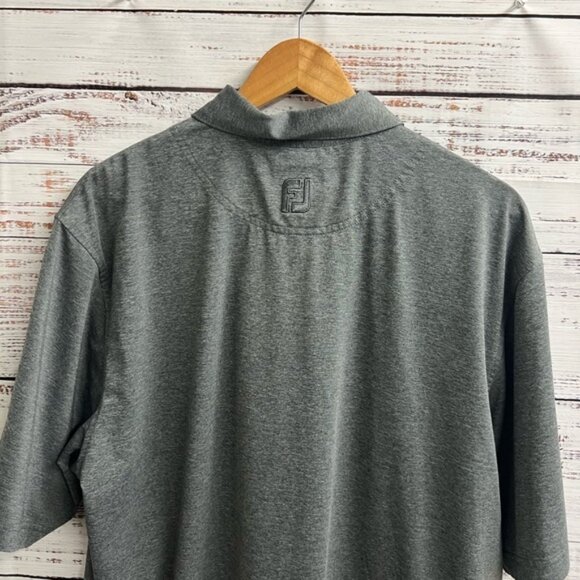 FJ FootJoy Embroidered Golf Polo Shirt Large Polyester - Picture 3 of 6